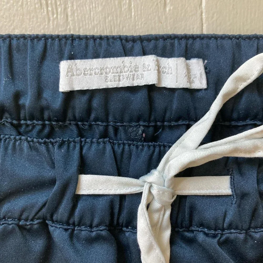 Abercrombie & Fitch navy blue pj lounge shorts and tank top SET Small - Picture 4 of 9